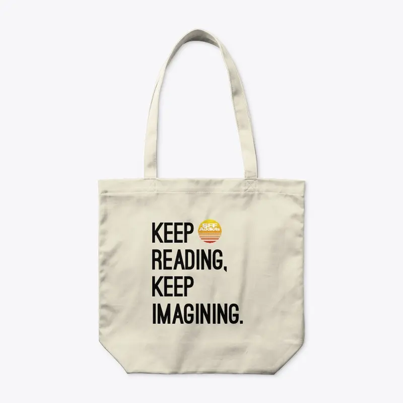 'Keep Reading' Organic Tote Bag